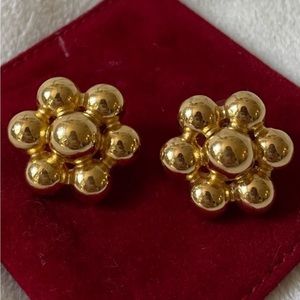 Rare Christian Dior earrings vintage gold